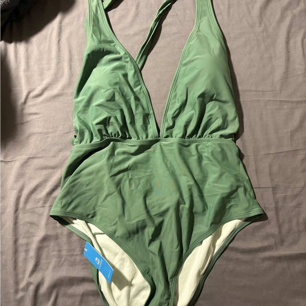 Green Cupshe XL Swim New With Tags